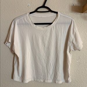 lululemon athletica Cream Crop Top
